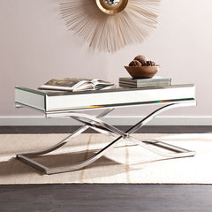 Category: Coffee Tables. Stainless Steel Mirrored Coffee Table