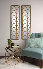 Metal Mirrored Round Side Table