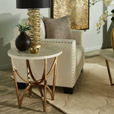 Champagne Gold End Table