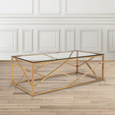 Crisscross Metal Coffee Table