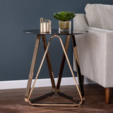 Champagne Glass End Table