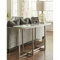 Stainless Steel Media Console Table