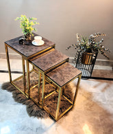 Gold Nesting Side Tables