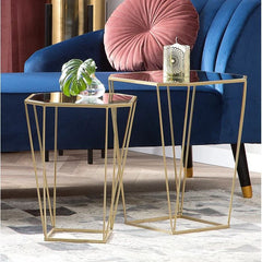 Geometric Design Nesting Side Tables