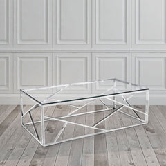 Crisscross Metal Coffee Table