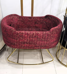 Stainless Steel Gold Baby Cradle