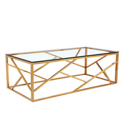 Crisscross Metal Coffee Table