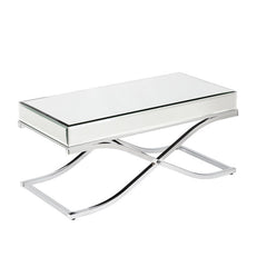 Category: Coffee Tables. Stainless Steel Mirrored Coffee Table