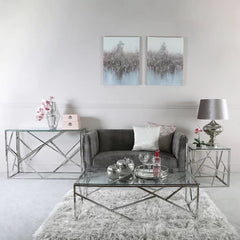 Slim Metal Console Table
