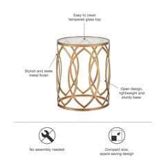 Eyelet End Table