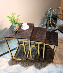 Gold Nesting Side Tables