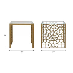 Hexagon Design Side Table