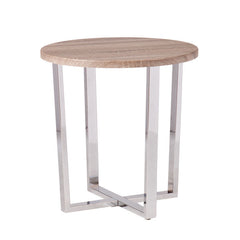 Transitional Steel End Table