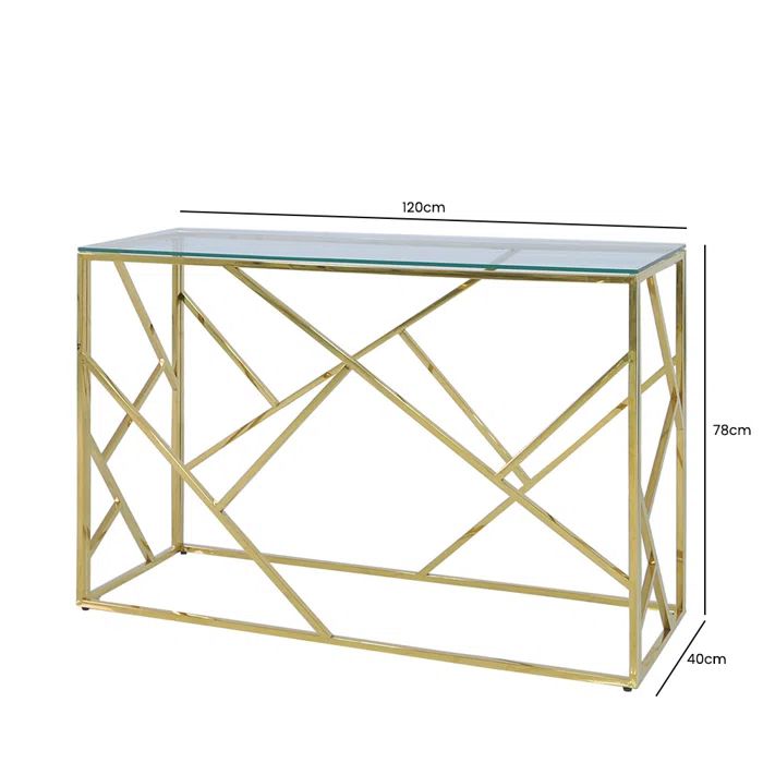 Slim Metal Console Table