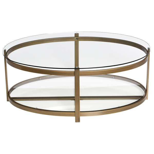Retro Glitz Glass Metal Coffee Table