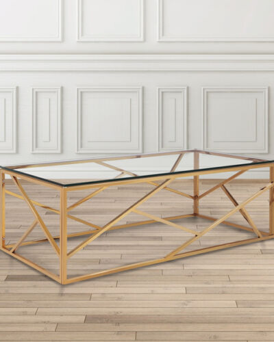 Crisscross Metal Coffee Table