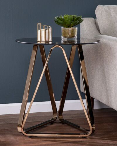 Champagne Glass End Table