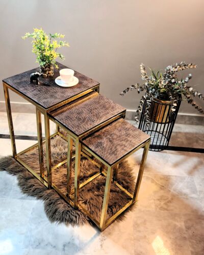 Gold Nesting Side Tables