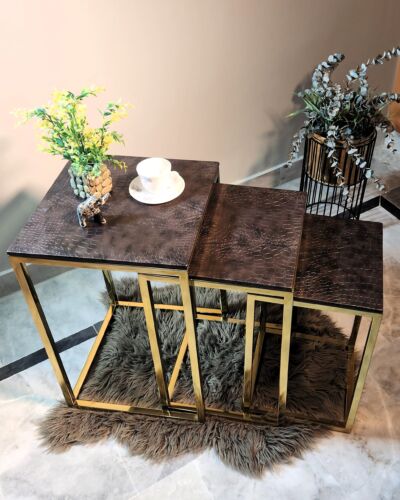 Gold Nesting Side Tables